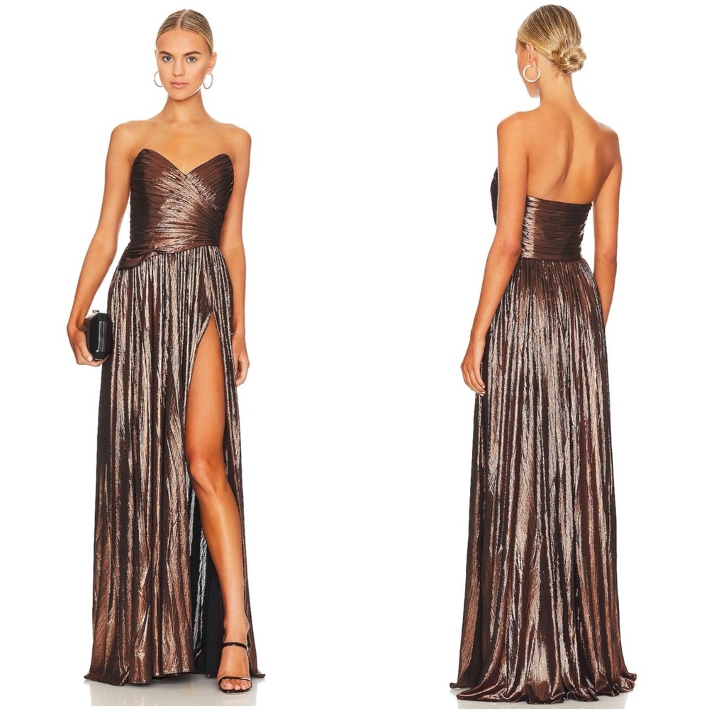 REVOLVE RETROFETE - Waldorf Dress in Coffee Bean - SOLD OUT - SIZE MED EUC